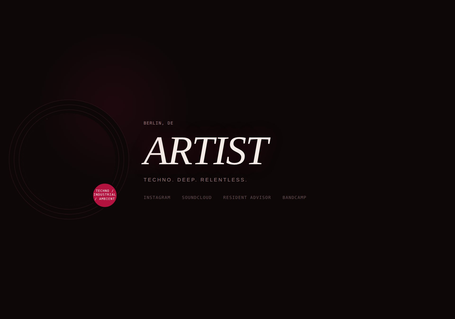 LACQUER theme — Wine · Italic Serif