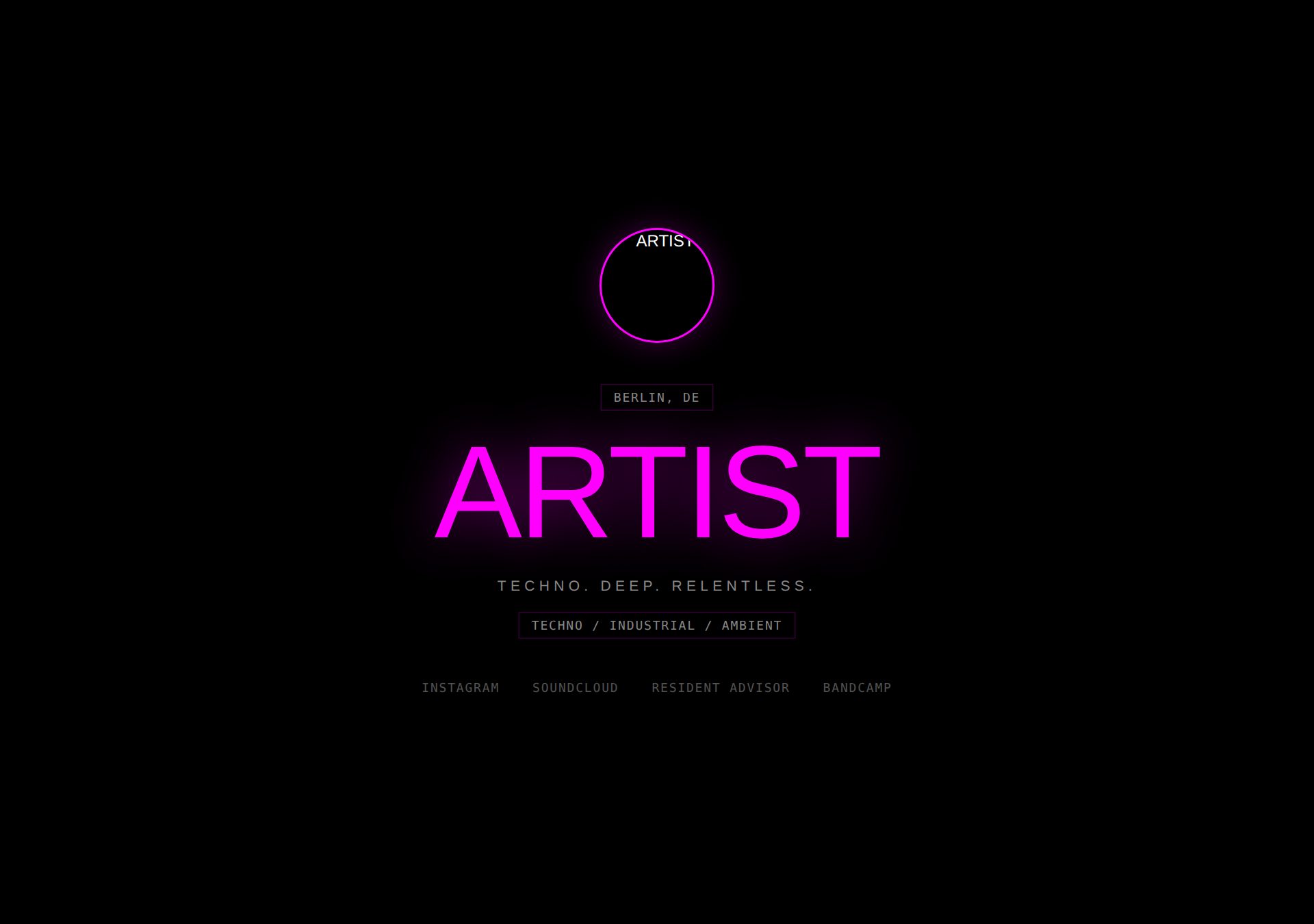 RAVE theme — Black · Magenta